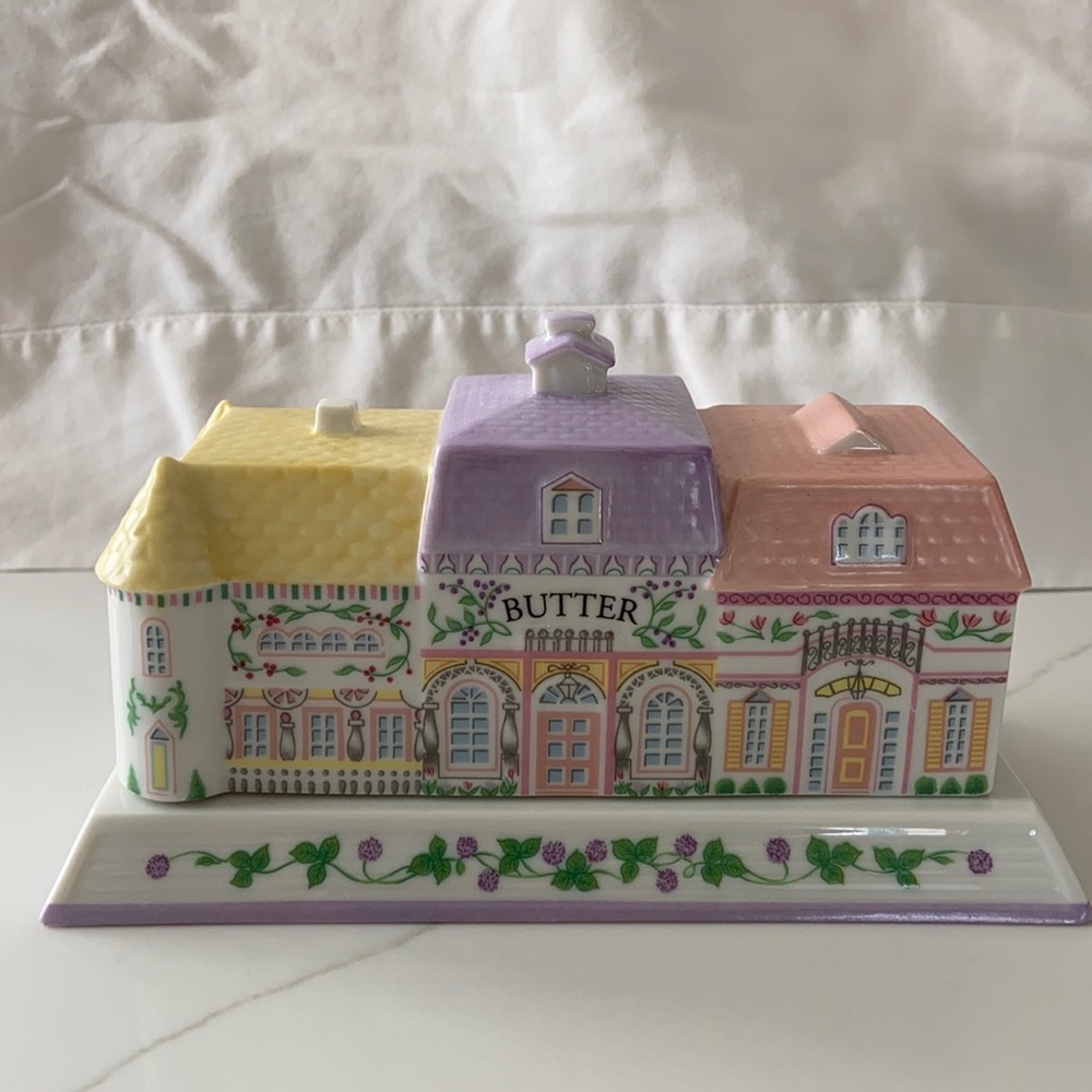 Lenox fine porcelain butter dish
